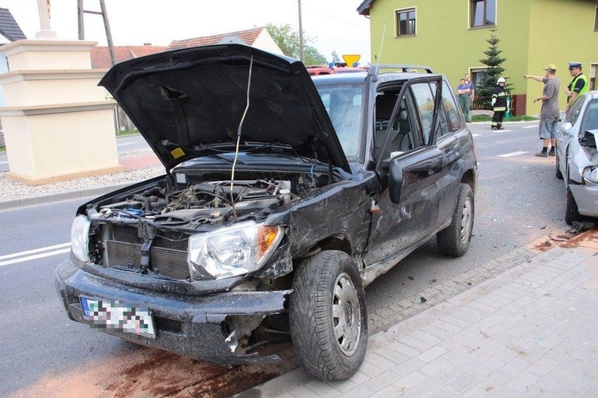 Mitsubishi zderzyło się z hyundaiem.