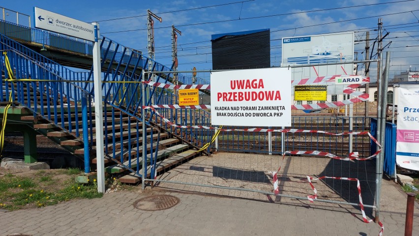 Dworzec PKP w Białymstoku w remoncie. Ulice Łomżyńska i...