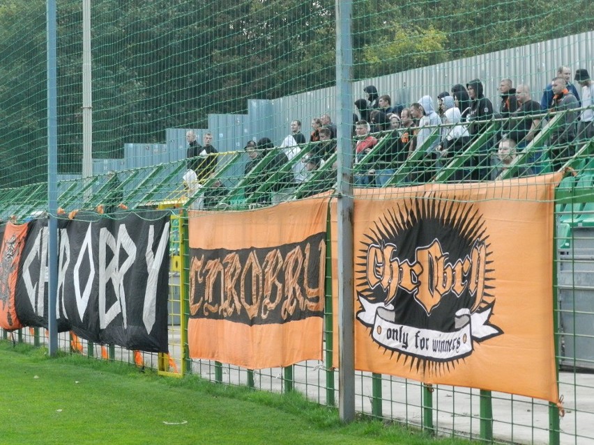 Kibice na meczu GKS Katowice - Chrobry Głogów 1:1