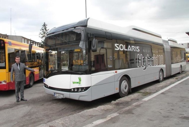 Autobus hybrydowy Solaris był testowany w Kielcach przez MPK w 2012 roku.