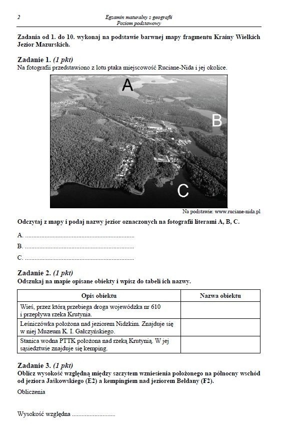 MATURA 2013 GEOGRAFIA: ODPOWIEDZI, mamy ARKUSZE [poziom podstawowy]