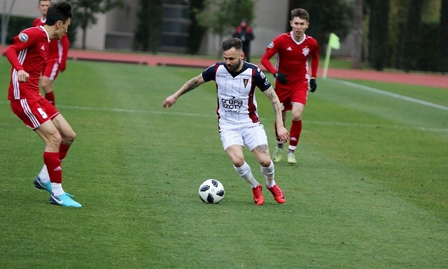 Spas Delew strzelił jedną z bramek dla Pogoni w meczu z FC Aktobe.