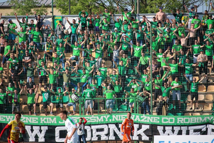 Kibice na meczu Górnik Łęczna - Chojniczanka Chojnice (ZDJĘCIA)