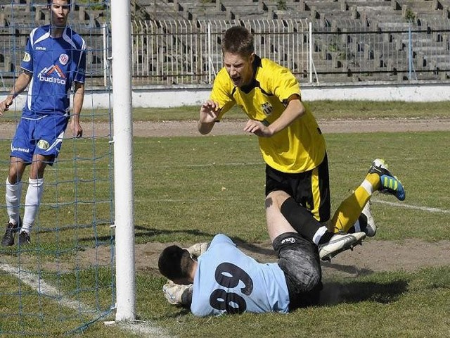 w meczu z Chemikiem Bydgoszcz strzelił gola dla żółto-czarnych. Wiosną ma bronić dostępu do bramki Nielby Wągrowiec.