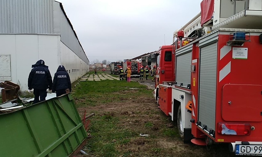 Państwowa Straż Pożarna i strażacy OSP walczyli z pożarem...