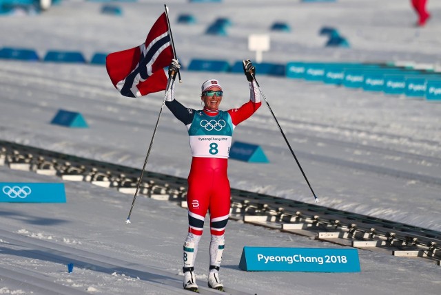 Marit Bjoergen podczas igrzysk w Pjongczangu