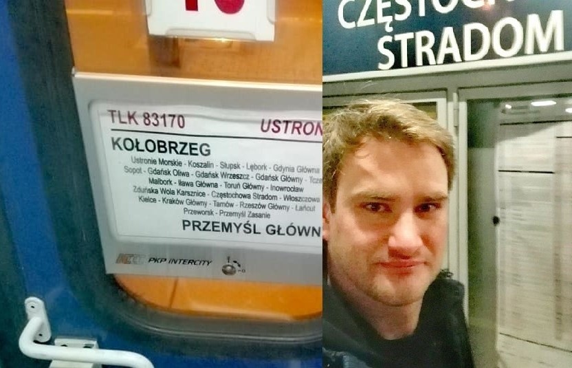 Rekord wraca do Szczecina! Mieszkaniec naszego miasta spędził ponad trzy doby w pociągu