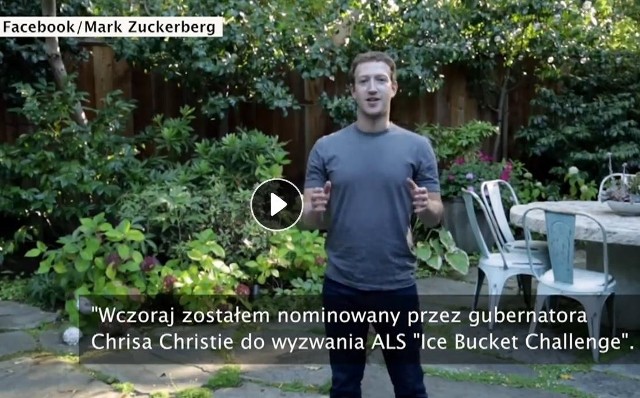 Mark Zuckerberg wylał na siebie kubeł wody. I wzywał kolejnych