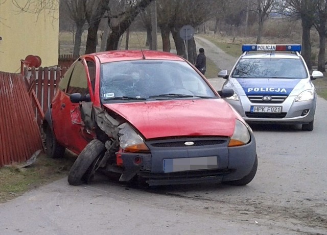 Auto, które prowadził pijany kierowca.