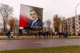 Nowe malowidło na ścianie bloku przy ul. Broniewskiego 13 w Białymstoku