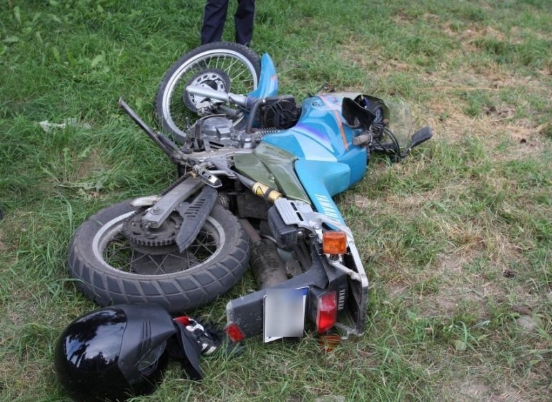 23-letni motocyklista zmarł w szpitalu