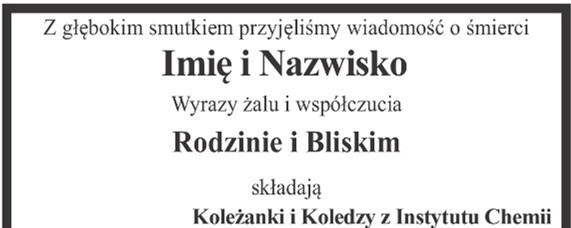 Nekrologi i kondolencje. Jak napisać nekrolog? Jak zamówić/nadać nekrolog?  (WZÓR, PRZYKŁADY) | Dziennik Polski