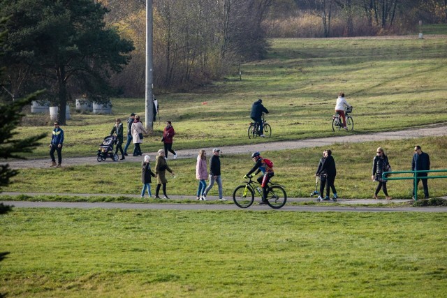 Pieszo, na rowerze, rolkach lub hulajnodze. Z rodziną, psem lub samemu. Każda opcja wypoczynku na świeżym powietrzu jest dobra i wskazana, bo ruch zwiększa naszą odporność. Wiele osób o tym pamięta, dlatego gdy tylko w niedzielę (15.11.) nieco się rozpogodziło, jesienne promienie słońca mieszkańcy chwytali na parkowych alejkach rozległego Myślęcinka.