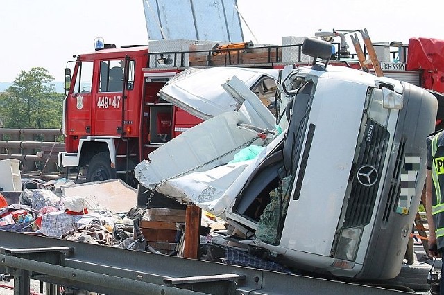 Tak wyglądał ukraiński bus po wypadku, do którego doszło w czerwcu br.