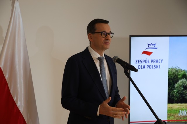 Mateusz Morawiecki na konferencji w Gliwicach