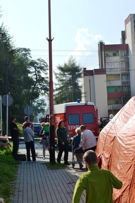 Wyciek gazu Bielsko-Biała, ewakuacja Bielsko-Biała