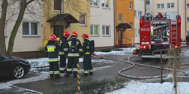 Pożar mieszkania przy ul. Malczewskiego w Świnoujściu.