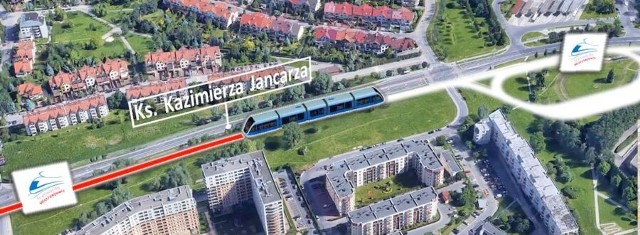 Nowa linia do Mistrzejowice ma być gotowa w 2024 r. W ramach inwestycji rozbudowana zostanie pętla tramwajowa przy ul. Jancarza.