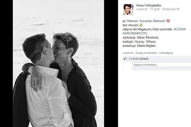 Ilona Felicjańska w "Gali" (fot. screen z Facebook.com)