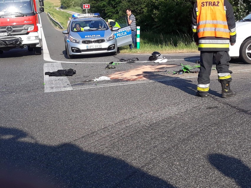 Wypadek w Zagórzu pod Wieliczką. Utrudnienia na DK 94 w kierunku Krakowa