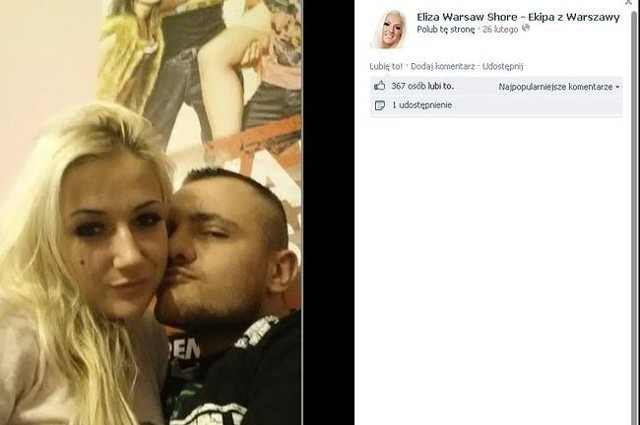 Eliza i Trybson z "Warsaw Shore" spodziewają się swojego pierwszego dziecka (fot. screen z Facebook.com)