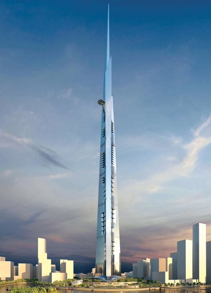 Wizualizacja najwyższego budynku świata - Kingdom Tower....