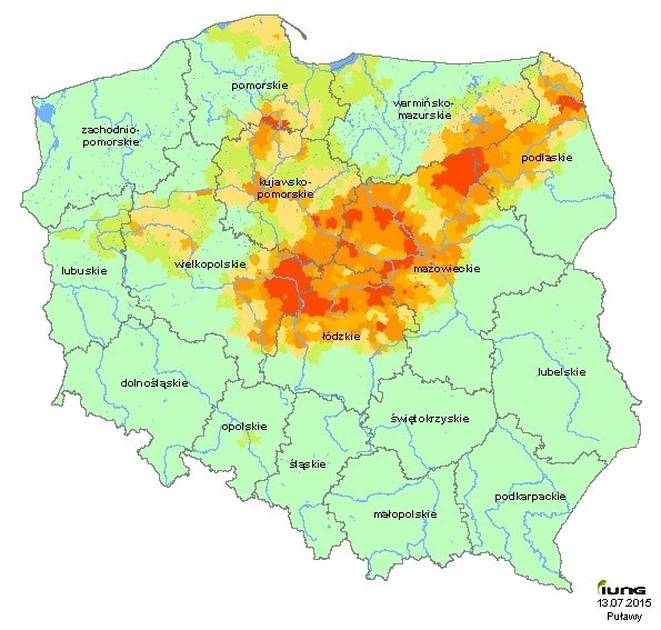 Zagrożenie suszą dla zbóż jarych