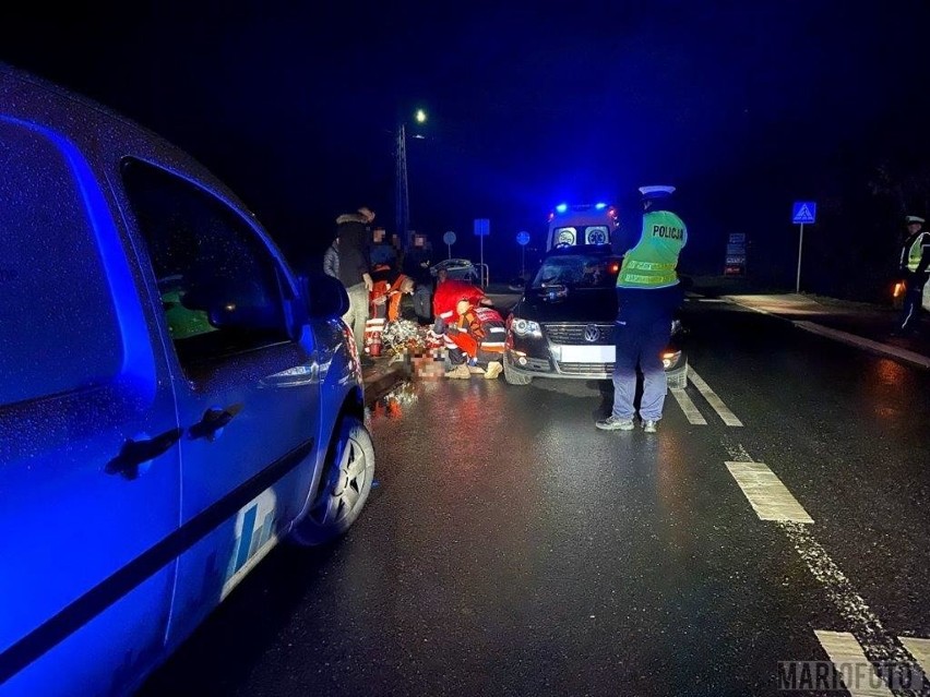 Wypadek w Górkach pod Opolem. Śmiertelne potrącenie pieszego