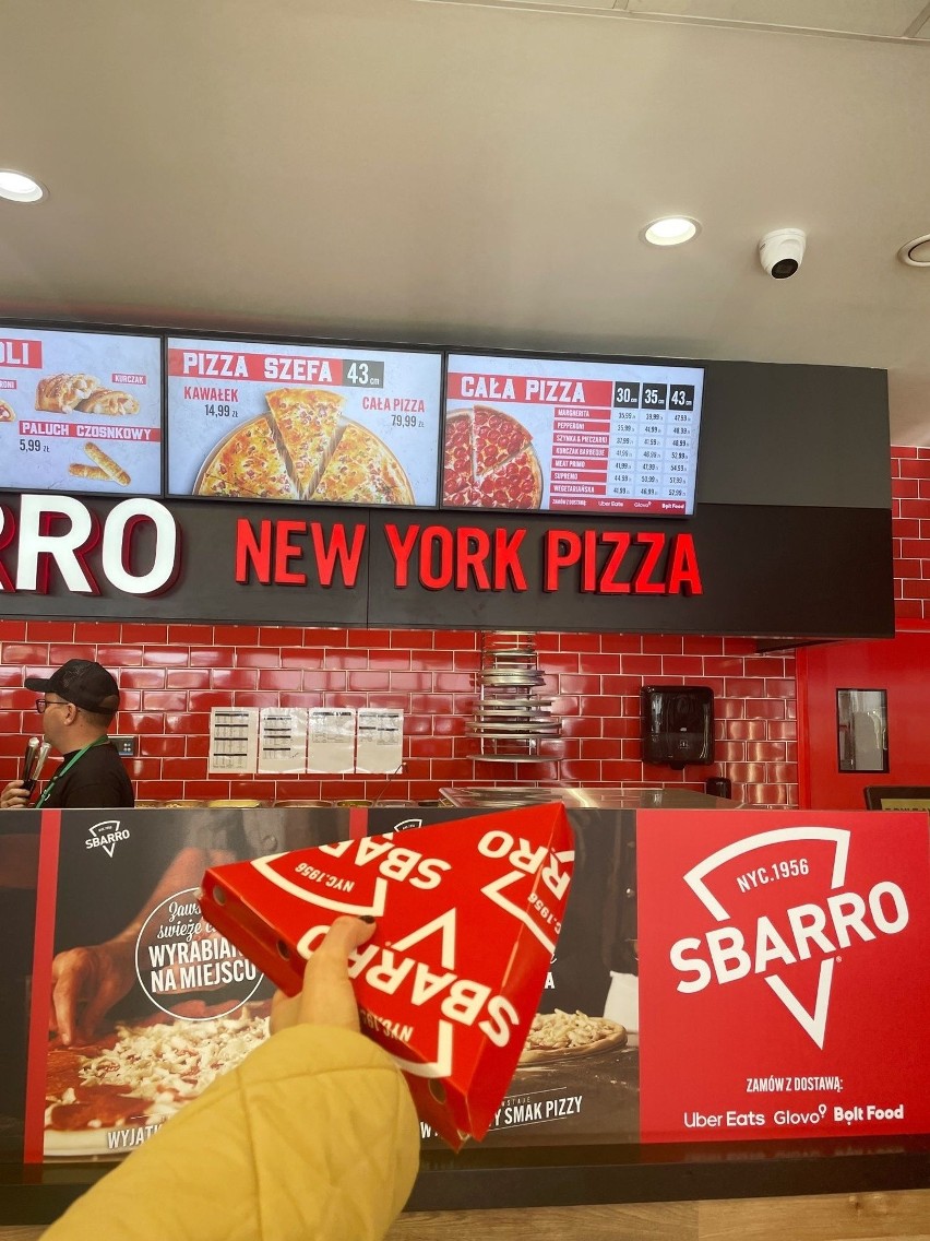 Pizzeria Sbarro działa już od kilku tygodni w Kielcach przy...
