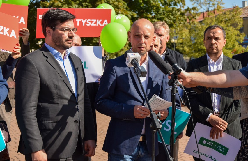 Kandydaci komitetu PSL - Koalicja Polska zaprezentowali się w Tarnobrzegu. Kto startuje?