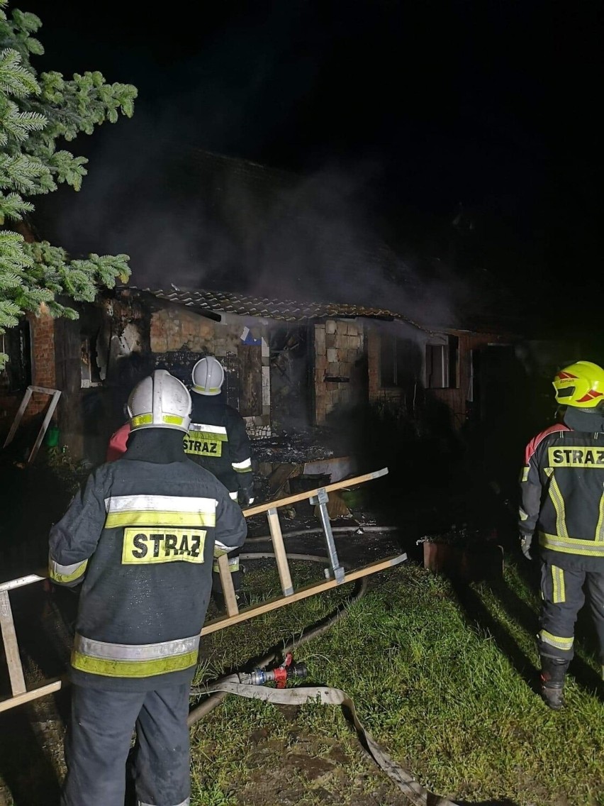 Pożar mieszkania w Lubiatowie (23.06.2022)