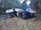 Śmiertelny wypadek w Łódzkiem. 20-letni kierowca zginął w gminie Widawa, w miejscowości Rogoźno. Zobacz zdjęcia