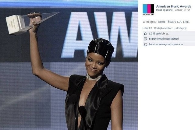 Rihanna (fot. screen z Facebook.com)