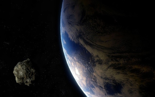 Ogromna asteroida leci w kierunku Ziemi. Zdjęcie ilustracyjne