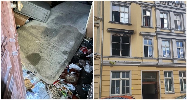 Tak wyglądało mieszkanie w kamienicy przy ul. Włodkowica we Wrocławiu przed pożarem