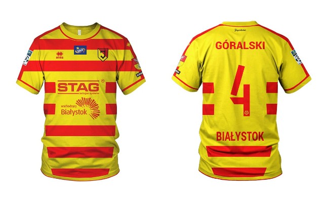 W takich strojach Jagiellonia zagra w sezonie 2017/18. Wybrali kibice |  Gol24