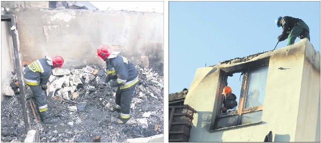 Niektórzy mieszkańcy ul. Sierpowej stracili w pożarze cały dobytek | Wczoraj trwały prace rozbiórkowe