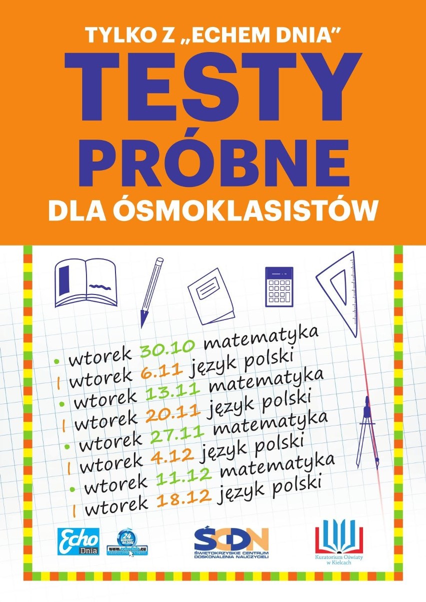 Egzamin ósmoklasisty 2018/2019 z "Echem Dnia". Rozwiąż próbny sprawdzian!