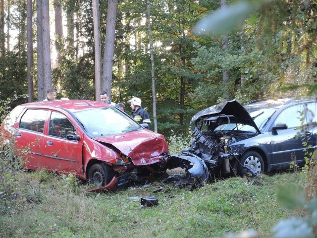 Dzisiaj (sobota) około godziny 15 koło Łodzierzy na drodze wojewódzkiej nr 206 zderzyły się czołowo volkswagen passat i fiat punto. Cztery osoby zostały ranne, też ciężko.