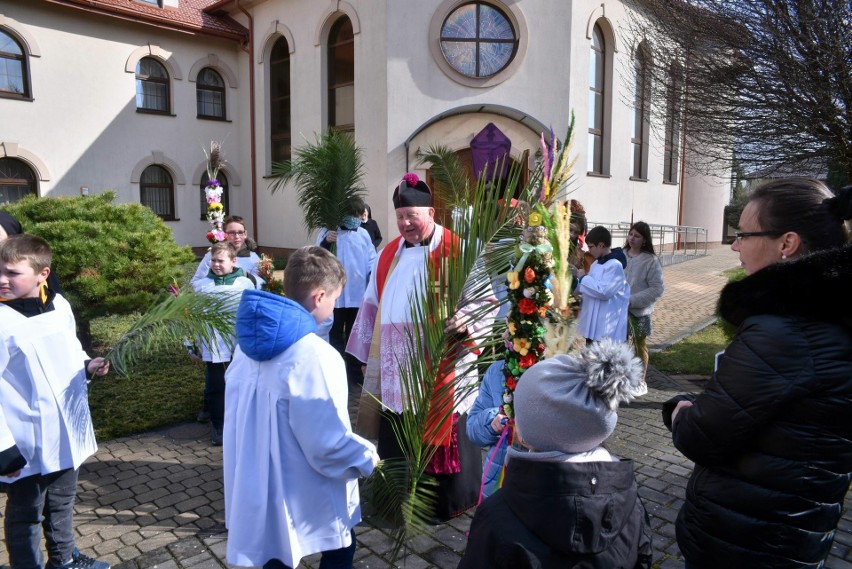 Niedziela Palmowa 2024 w parafii w Pacanowie.