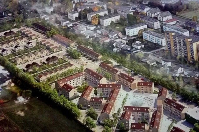 Zgodnie we wstępnym projektem nowe osiedle miało powstać na tzw. szybie Kondratowicza, w rejonie ulic Ogrodowej, Kombatantów oraz Chmielnej