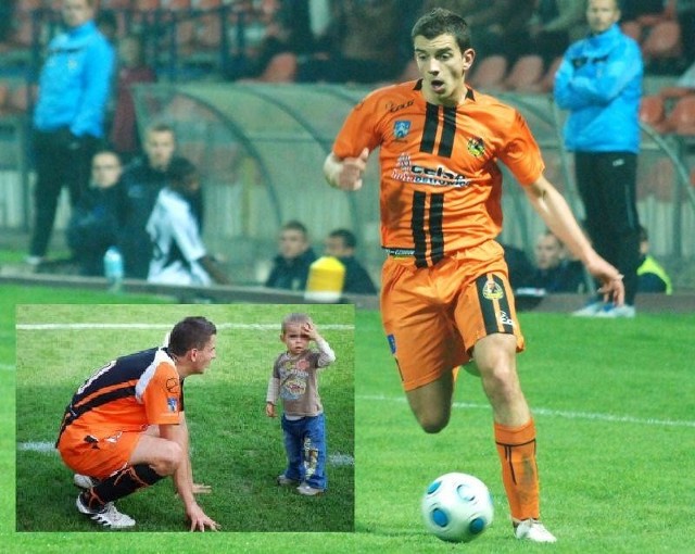 Mecze Adriana Frańczaka w Ostrowcu ogląda jego syn Marcel. Jemu Adrian zadedykował trzy gole, strzelone w meczu rezerw.