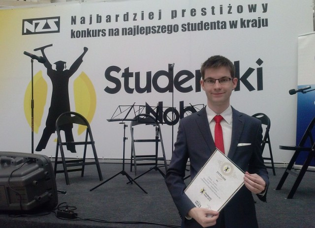 Tomasz Klemt - student ze Skwierzyny - został laureatem III miejsca w Ogólnopolskim Konkursie na Najlepszego Studenta Rzeczpospolitej Polskiej.