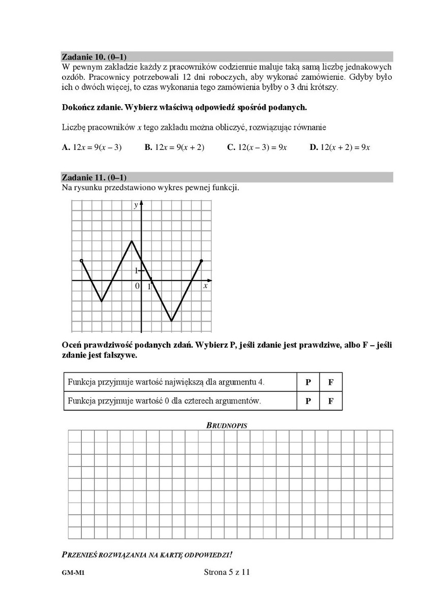 Egzamin gimnazjalny 2016. Matematyka [ODPOWIEDZI, ARKUSZ...