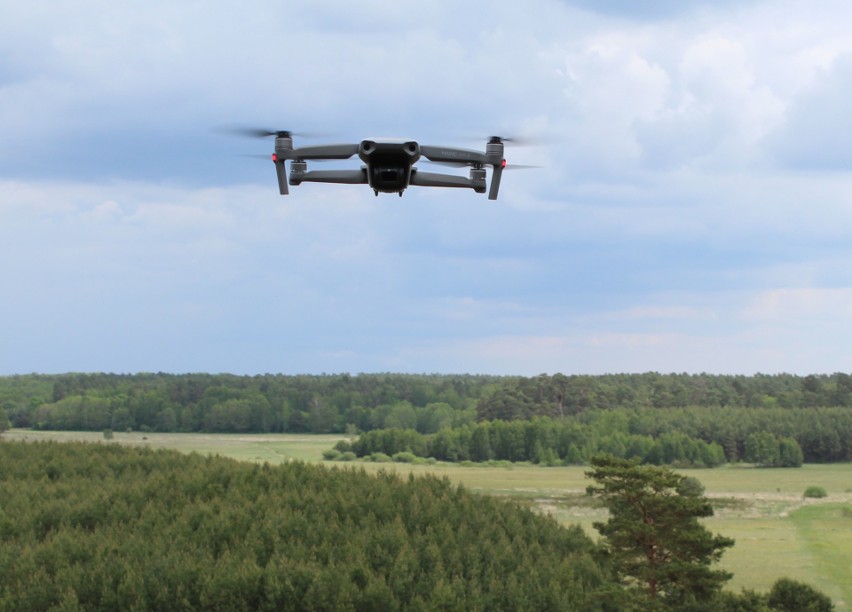 Dron w akcji nad Łąkami Studzienieckimi