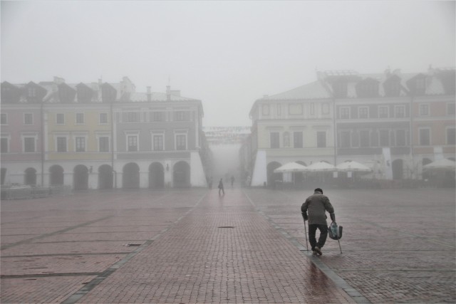 Październikowy poranek w Zamościu