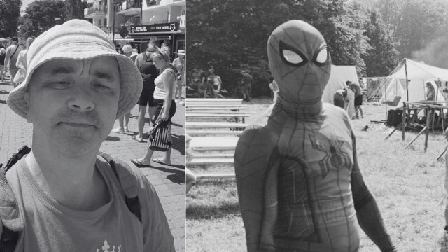 Piotr Zalewski znany był jako koszaliński Spiderman. W stroju superbohatera brał udział w różnych akcjach charytatywnych