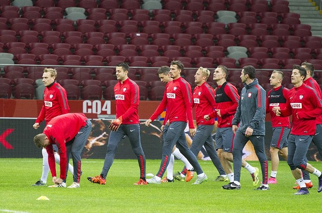 trening kadry Polski przed meczem z Islandią