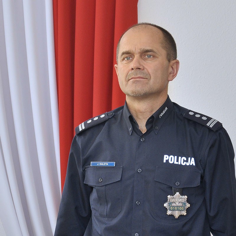 Komendant Szkoły Policji w Katowicach insp. Jarosław Kaleta.