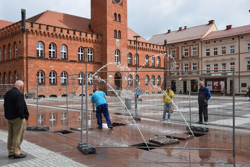 Nowy element fontanny w Szczecinku (zdjęcia)